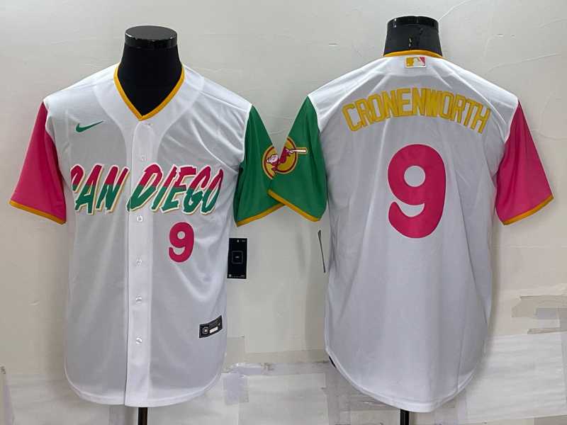 San Diego Padres #9 Jake Cronenworth White Number 2022 City Connect Cool Base Stitched Jersey,We sell and wholesale San Diego Padres #9 Jake Cronenworth White Number 2022 City Connect Cool Base Stitched Jersey on line form chian!